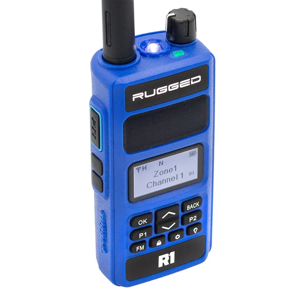 R1 – RUGGED RADIO HAM Radio, Handheld 136 MHz To 174 MHz And 400 MHz To 480 MHz Frequency 1024 Channels And 250 Zone ...